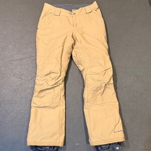 Women’s Columbia Beige Outdoor Snow Pants